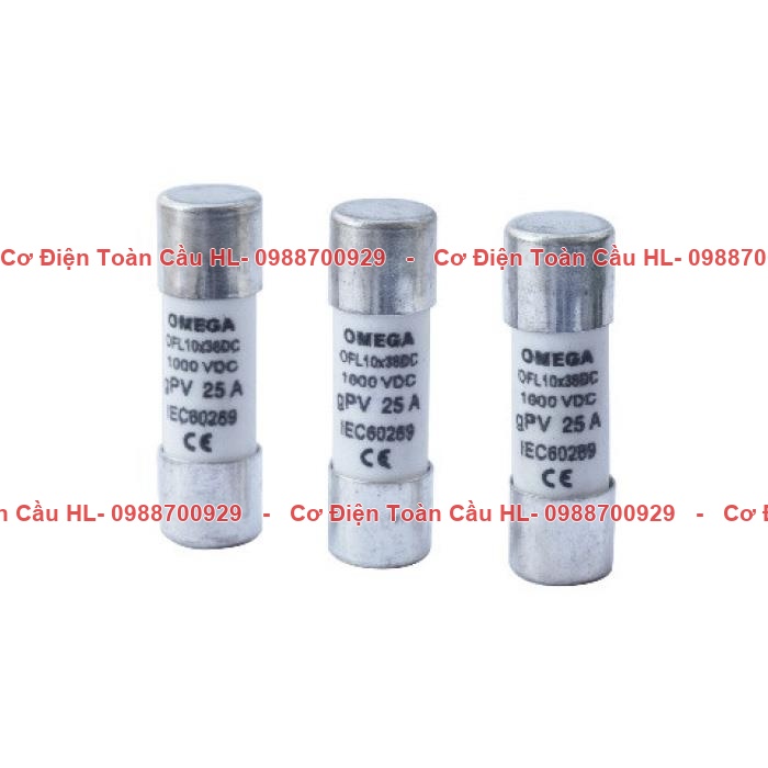 Cầu chì ống DC OMEGA 10×38 chính hãng Chính hãng giá tốt nhất