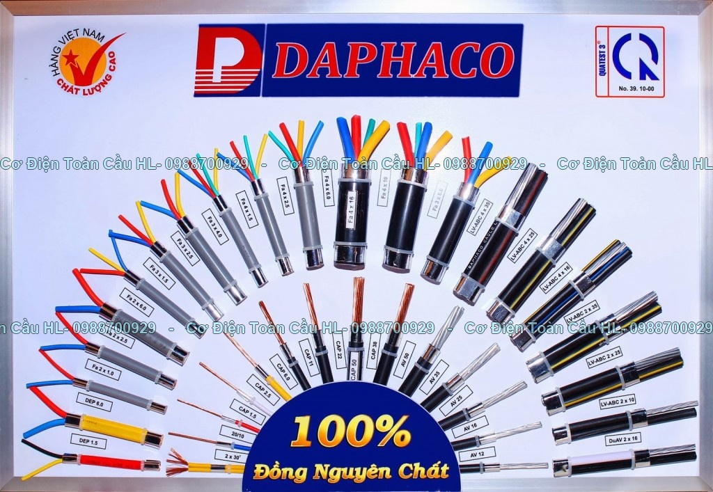 Dây điện mềm Daphaco chính hãng Daphaco giá tốt nhất
