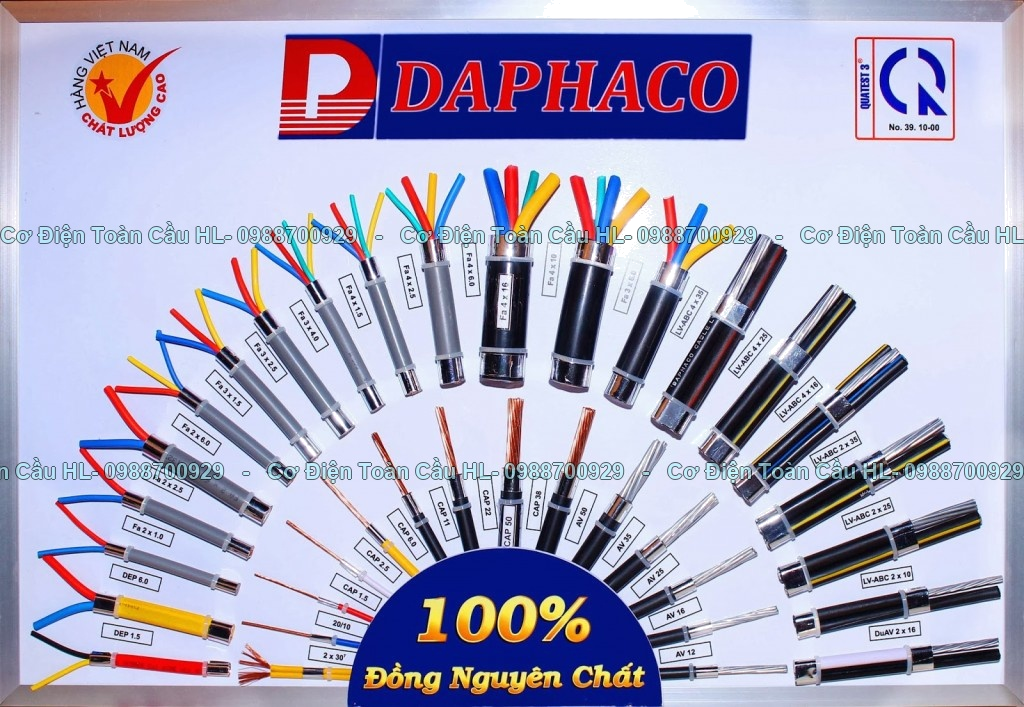 Dây điện mềm Daphaco chính hãng Daphaco giá tốt nhất