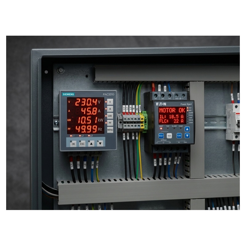 Chi tiết linh kiện và góc chụp thực tế Đồng Hồ Phân Tích Điện Năng Cao Cấp Mikro DPM680 (DPM680-415AD)