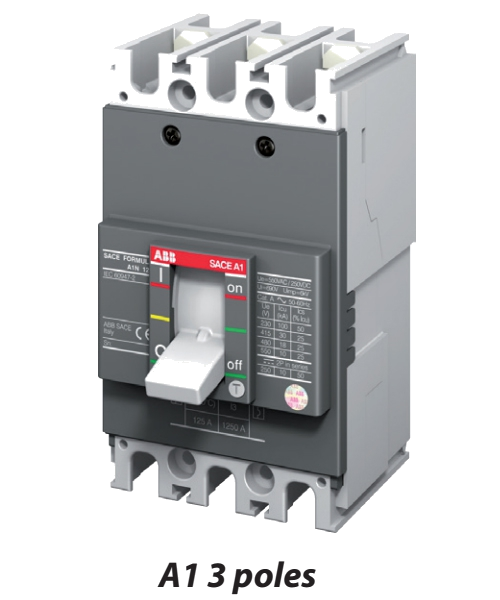 Aptomat khối MCCB ABB Formula / Tmax 3P 160A 36kA (A2N-250-160A) chính hãng ABB giá tốt nhất
