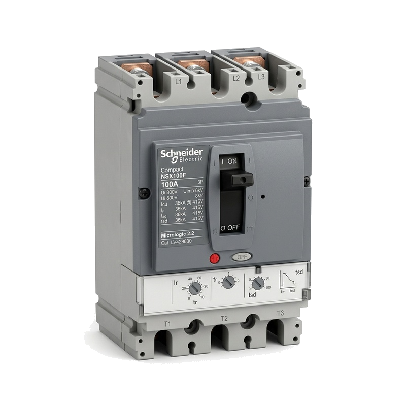 Aptomat khối MCCB Schneider Compact NSX 3P 63A 36kA (LV429555) chính hãng Schneider Electric giá tốt nhất