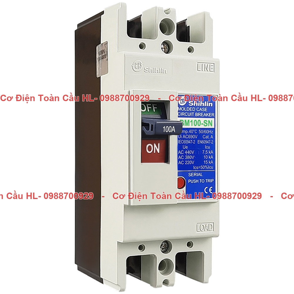 MCCB Shihlin BM100-SN-2P-100A 15kA chính hãng Shihlin giá tốt nhất