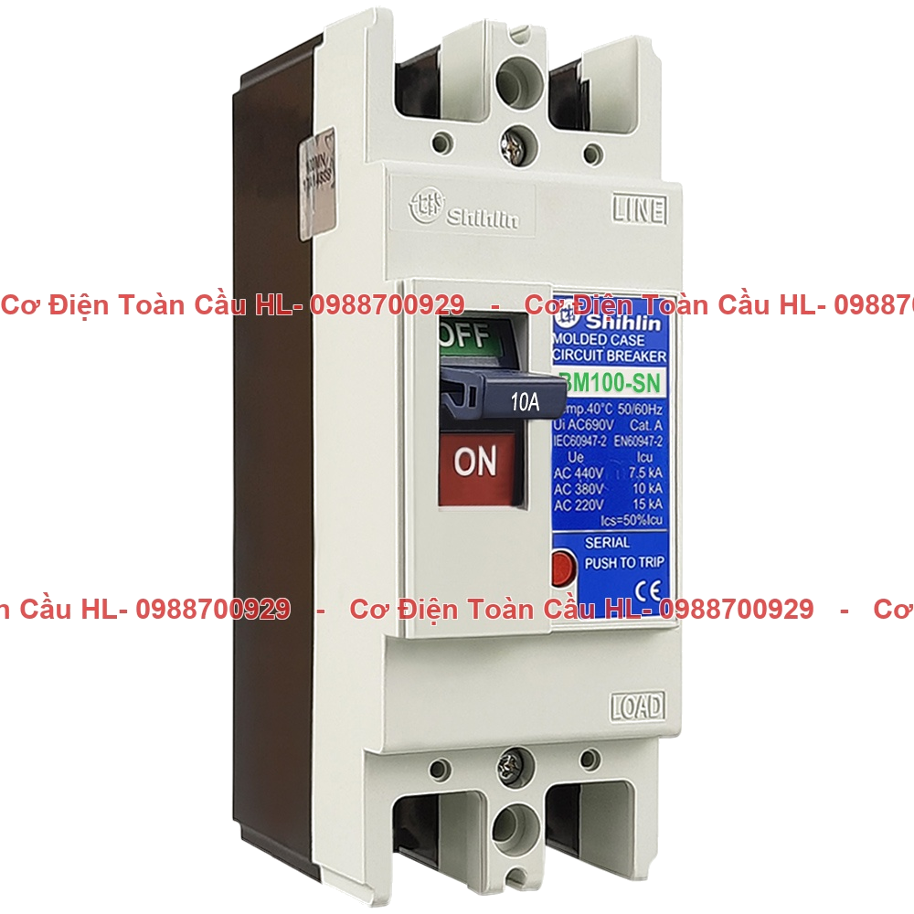 MCCB Shihlin BM100-SN-2P-10A 15kA chính hãng Shihlin giá tốt nhất