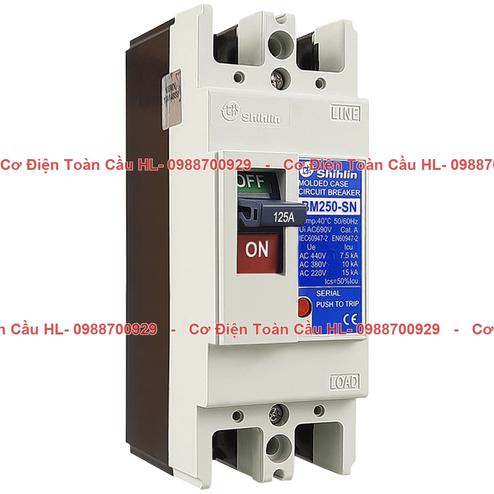 MCCB Shihlin BM250-SN-2P-125A 30kA chính hãng Shihlin giá tốt nhất