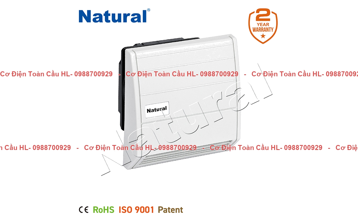 Natural QUẠT HÚT KÈM LỌC BUI CHỐNG MƯA NTL-FF125-W – Lọc gió hiệu quả cho tủ điện ngoài chính hãng Natural giá tốt nhất