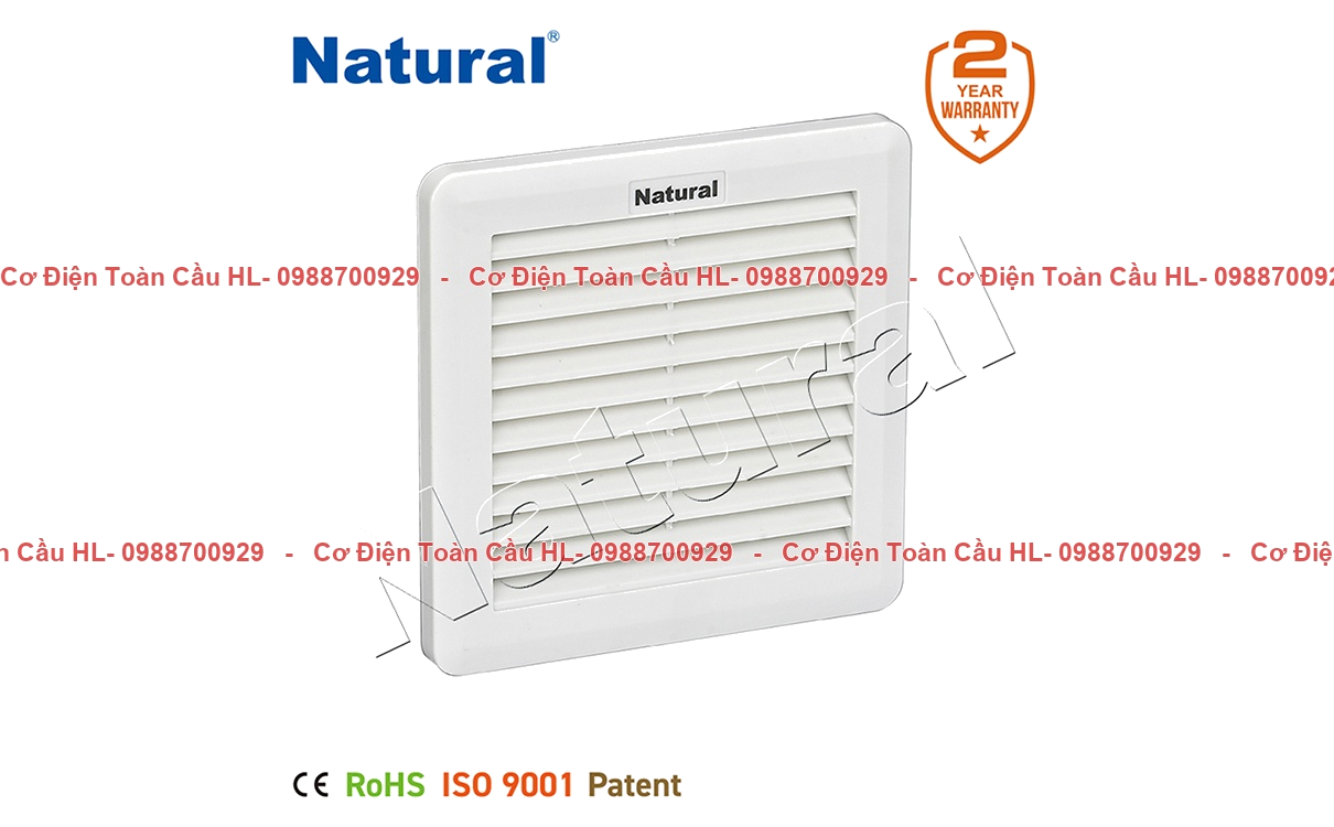 Natural TẤM GIÓ CÓ LỌC BỤI NTL-SF150-S – 150x150x32 mm chính hãng Natural giá tốt nhất