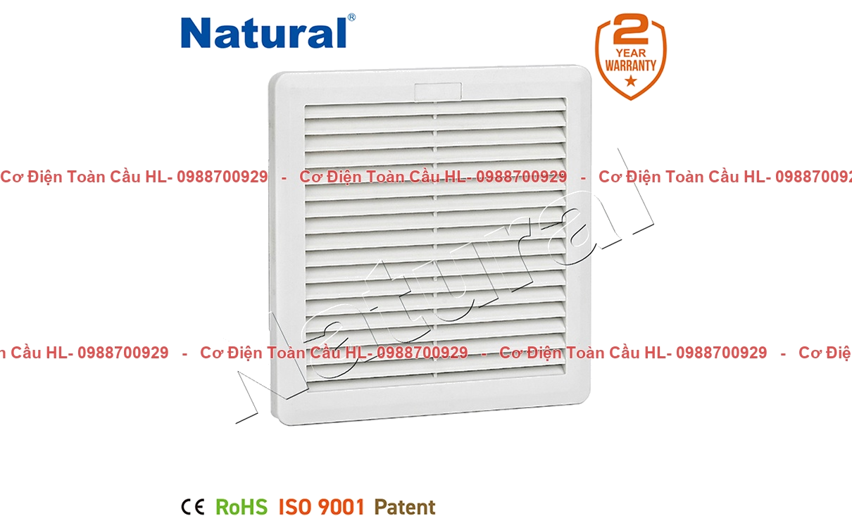 Natural TẤM GIÓ CÓ LỌC BỤI NTL-SF200-S – 200x200x35 mm chính hãng Natural giá tốt nhất
