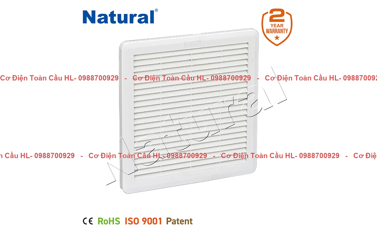 Natural TẤM GIÓ CÓ LỌC BỤI NTL-SF250-S – 248x248x35 mm chính hãng Natural giá tốt nhất