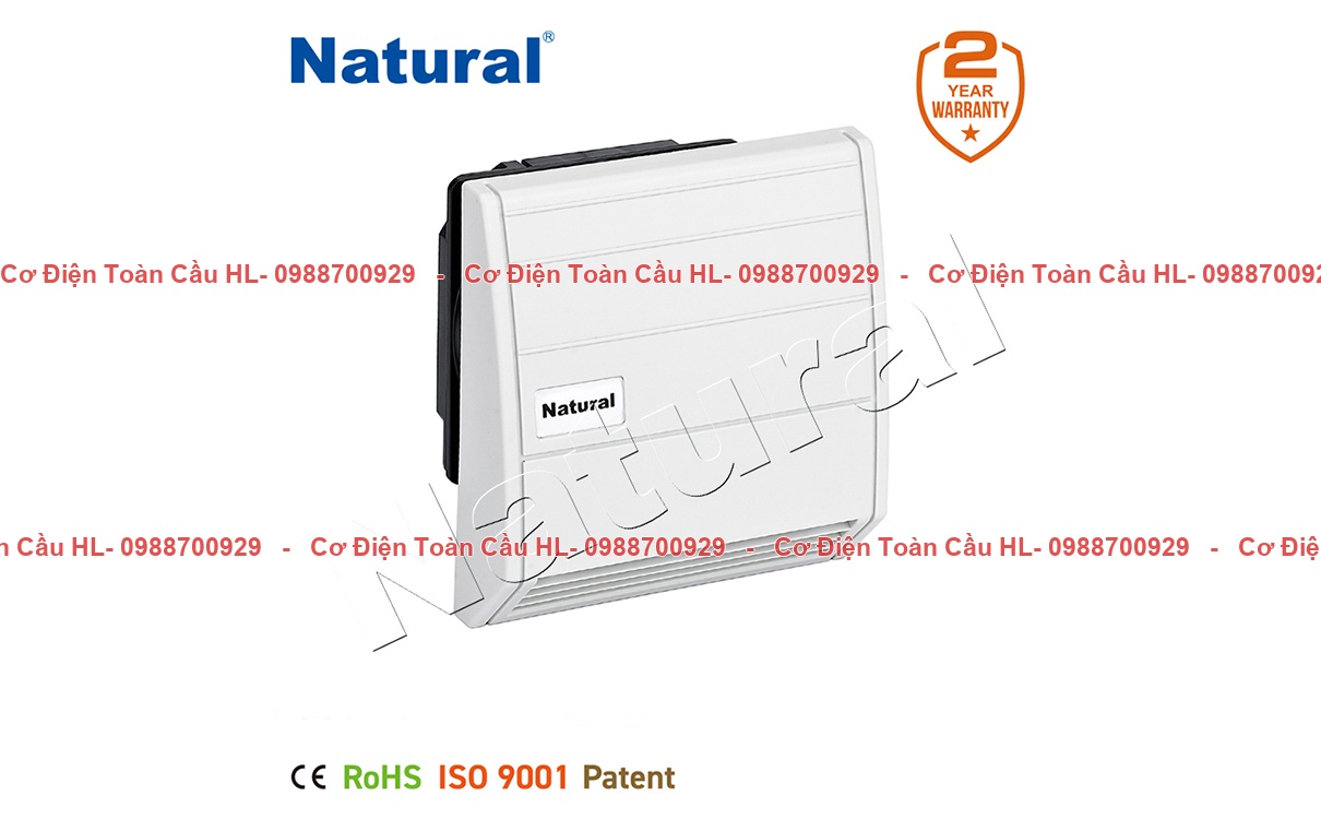 Natural Tấm lọc thoát khí NTL-F125-W – Lọc gió chống mưa hiệu quả cho tủ điện ngoài trời chính hãng Natural giá tốt nhất