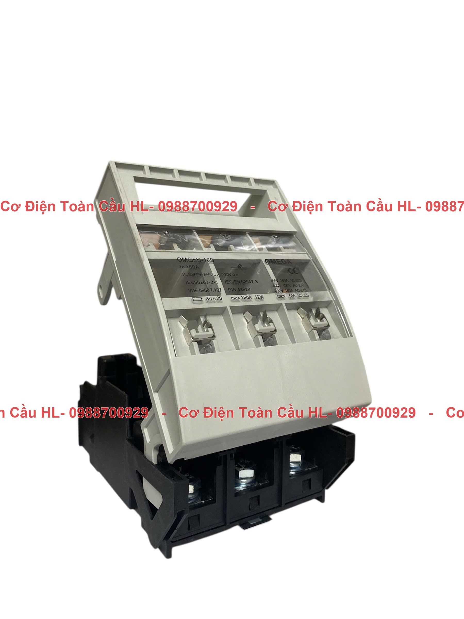 Ngắt mạch cầu chì 3 pha OMG5S-160 góc nhìn khác