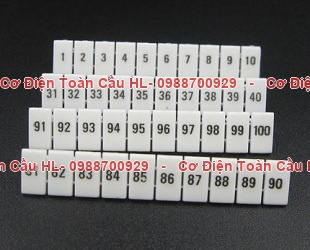 Nhãn đánh số ZB6 dùng cho Domino UK5N chính hãng Chính hãng giá tốt nhất