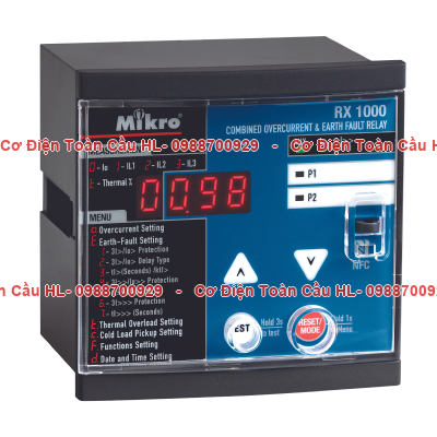 Relay bảo vệ kết hợp quá dòng và chạm đất Mikro RX1000-230A chính hãng Mikro giá tốt nhất
