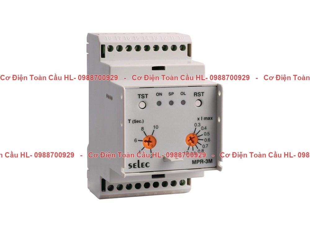 Relay Bảo Vệ Động Cơ 3P3W Selec – MPR-3M-2-230V chính hãng Selec giá tốt nhất