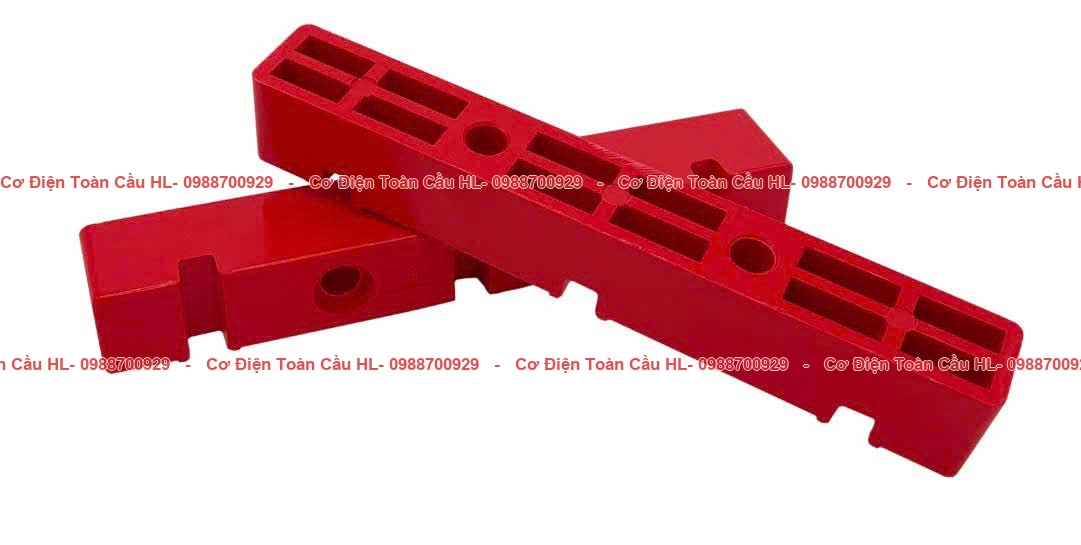 Thanh đỡ Busbar màu đỏ 3 rãnh đơn 10mm – 10D3 góc nhìn khác