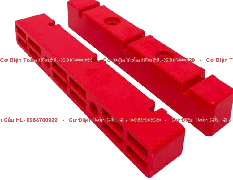Thanh đỡ Busbar màu đỏ 3 rãnh đơn 6mm – 6D3 chính hãng Chính hãng giá tốt nhất