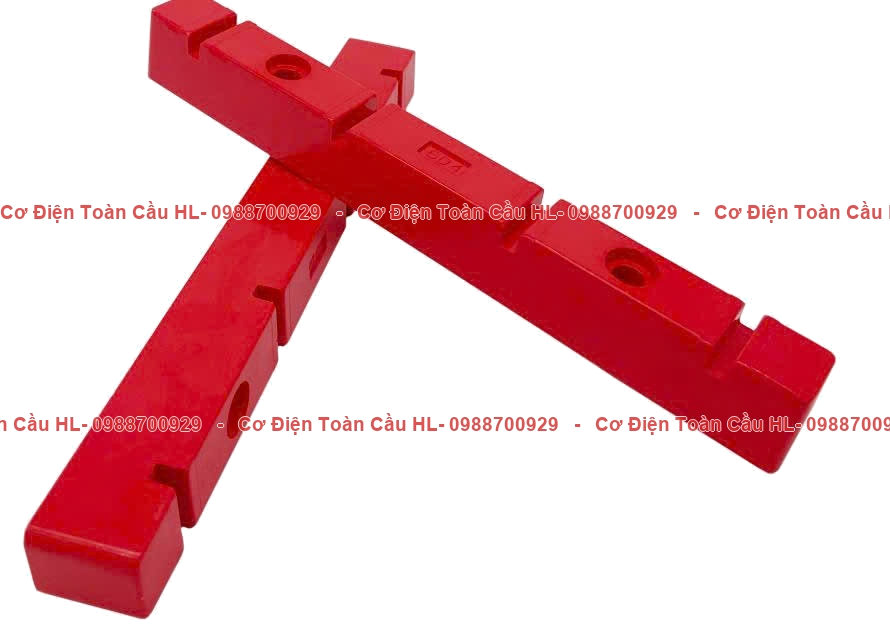 Thanh đỡ Busbar màu đỏ 4 rãnh đơn 12mm – 12D4 chính hãng Chính hãng giá tốt nhất