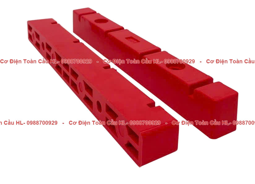 Thanh đỡ Busbar màu đỏ 4 rãnh đơn 8mm – 8D4 chính hãng Chính hãng giá tốt nhất