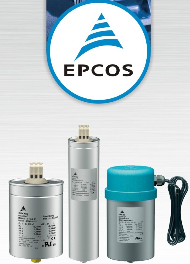 Tụ Bù Hạ Thế Epcos 3 Pha 440V 15kVAR (EPCOS-440-15K) chính hãng Epcos